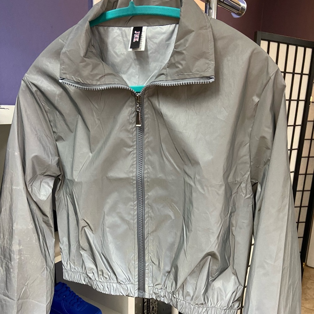Reflective crop jacket